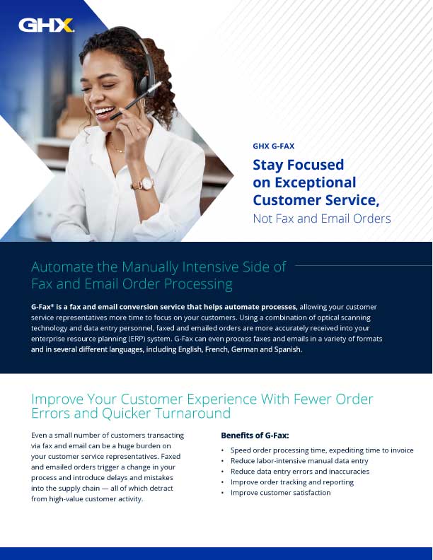 Image for Stay Focused on Your Customers Instead of Faxed and Emailed Order Disruptions