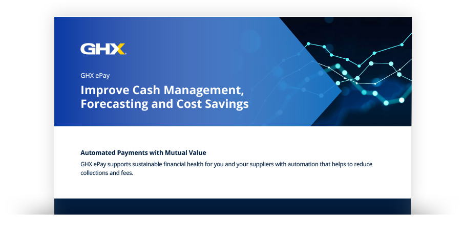 Image for GHX ePay: Streamline and Optimize Payments