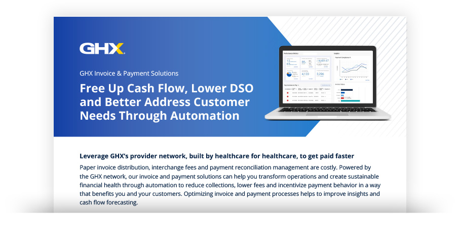 Image for GHX Invoice & Payment Solutions for Suppliers