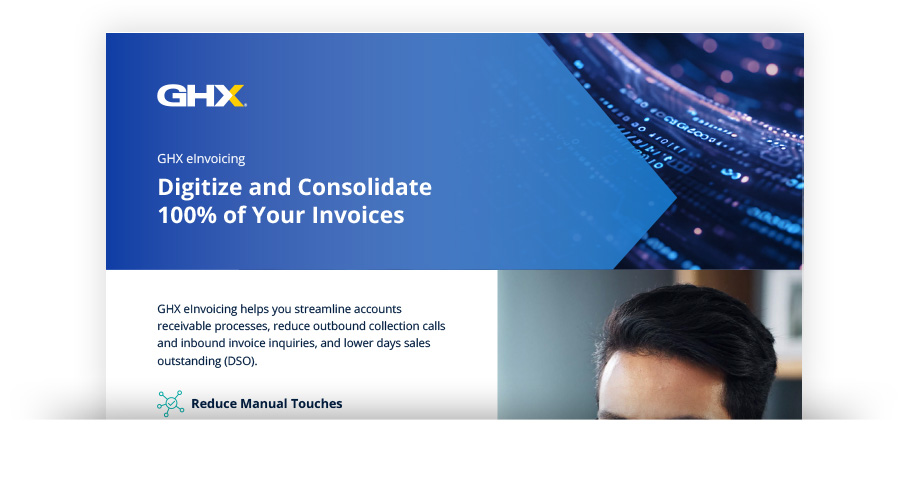 Image for GHX eInvoicing to Digitize and Consolidate 100% of Your Invoices